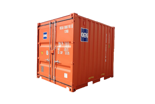 10ft Shipping container in orange
