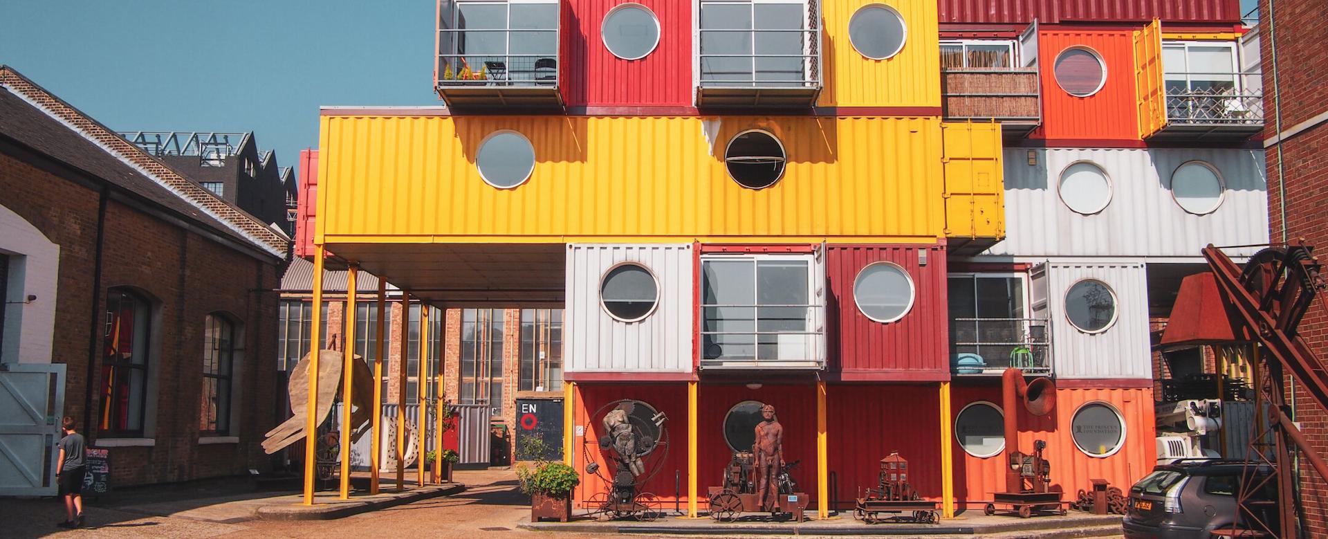 Container city in London