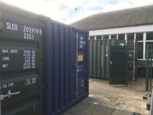 A new storage container which was delivered to a client in Saffron Walden