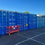 40ft new shipping containers in blue