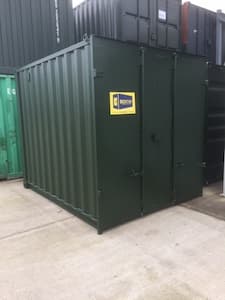10ft cut down flat panel container