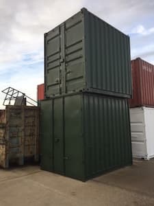 Stacked 10ft container