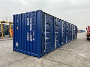 Multidoor container in blue
