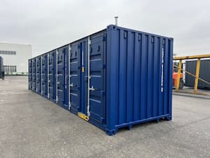 Multi door containers at a self storage park