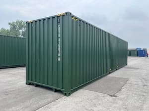 40ft high cube container rear image