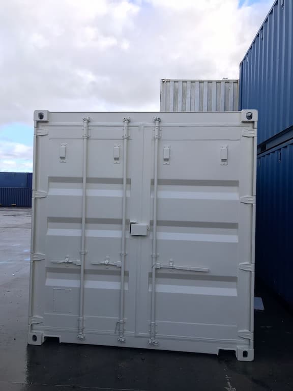 Outside of shipping container