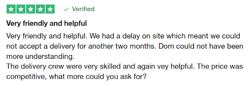 Trustpilot review