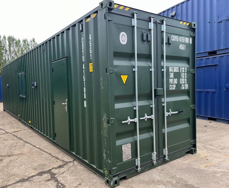 front image of shipping container