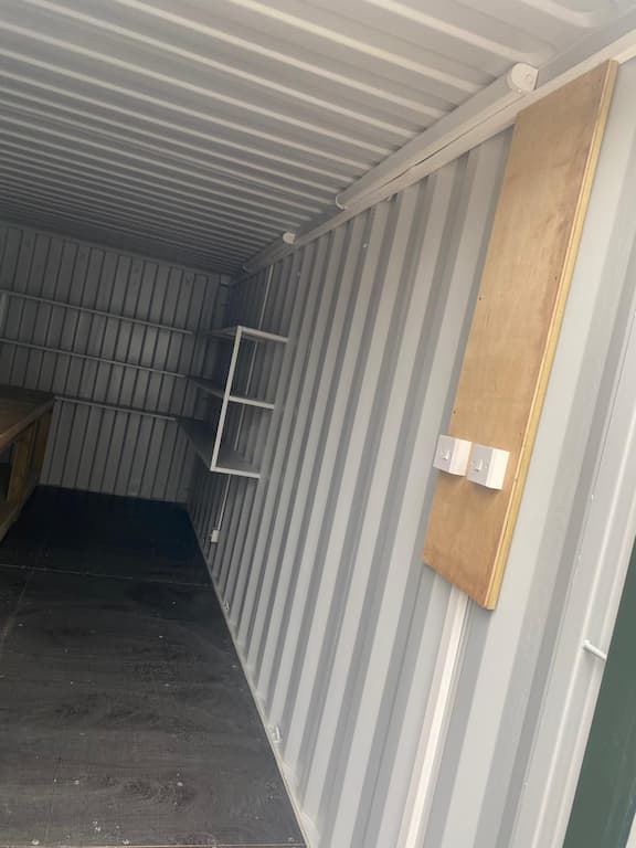 Interior of Bespoke shipping container