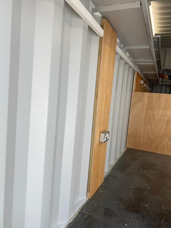 Electrics in a Bespoke shipping container