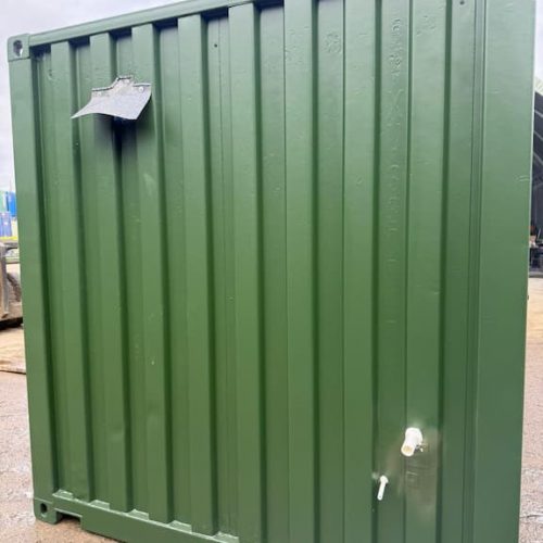 outside a office container