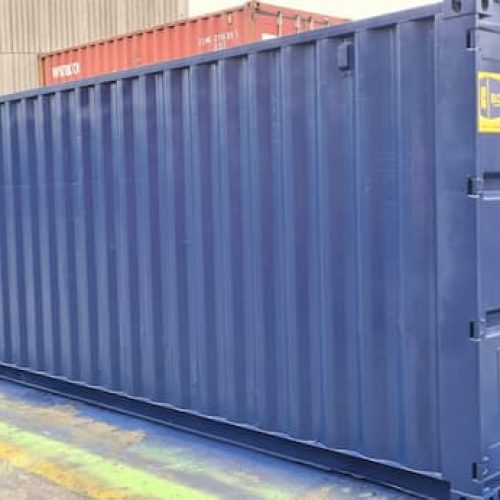 Resprayed shipping container